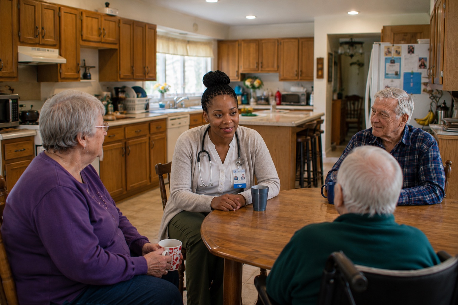 Nurse practitioner with resident